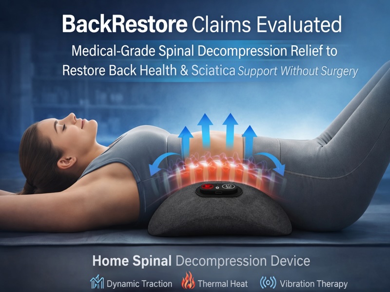 BackRestore Claims Evaluated Medical-Grade Spinal Decompression Relief to Restore Back Health and Sciatica Pain Support Without Surgery