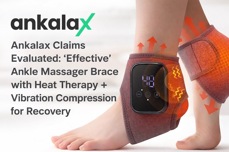 Ankalax Claims Evaluated Effective Ankle Massager Brace with Heat Therapy + Vibration Compression for Recovery