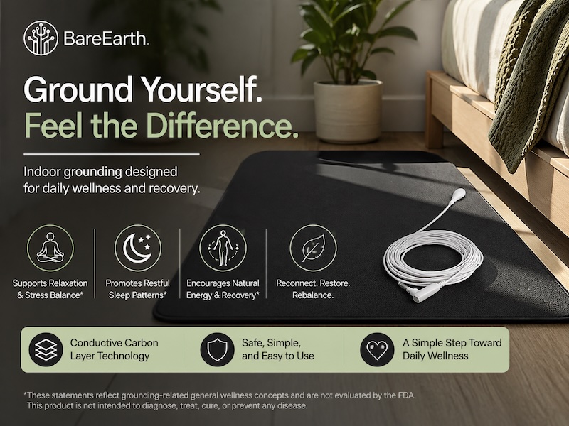 BareEarth Grounding Mats Claims Evaluated The Most Affordable Earthing Mat for Grounding Inside