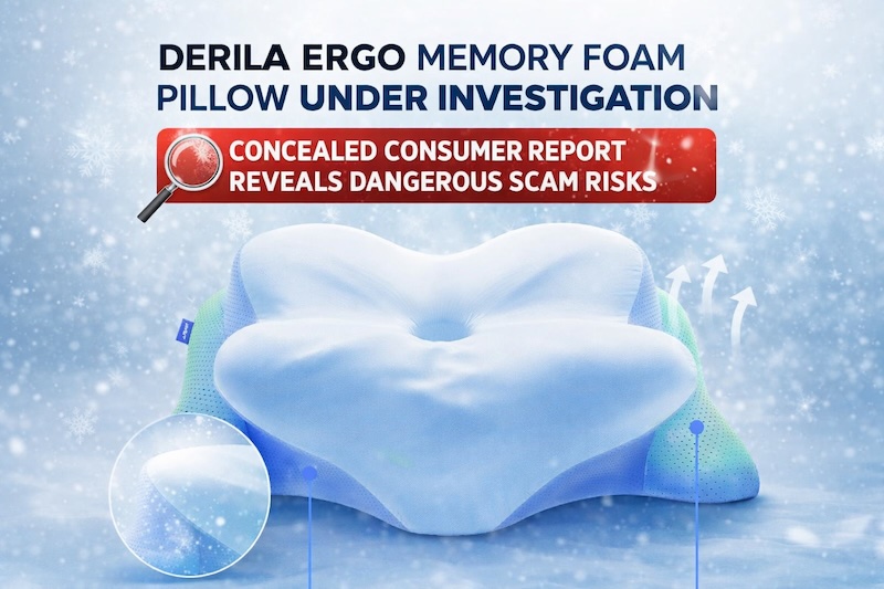 Derila ERGO Memory Foam Pillow Under Investigation Concealed Consumer Report Reveals Dangerous Scam Risks