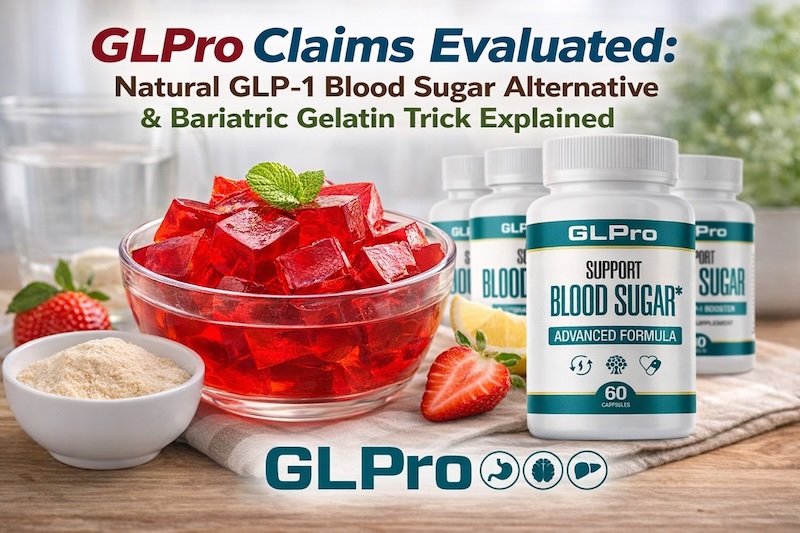 GLPro Claims Evaluated Natural GLP-1 Blood Sugar Alternative Using the GLP-Pro Viral Homemade Bariatric Gelatin Trick Recipe