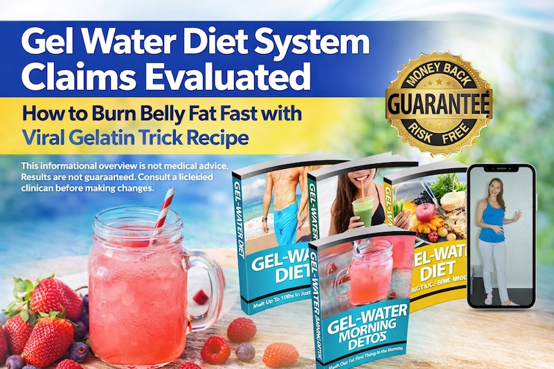Gel Water Diet System Claims Evaluated: How to Burn Belly Fat Fast with Viral Gelatin Trick Recipe