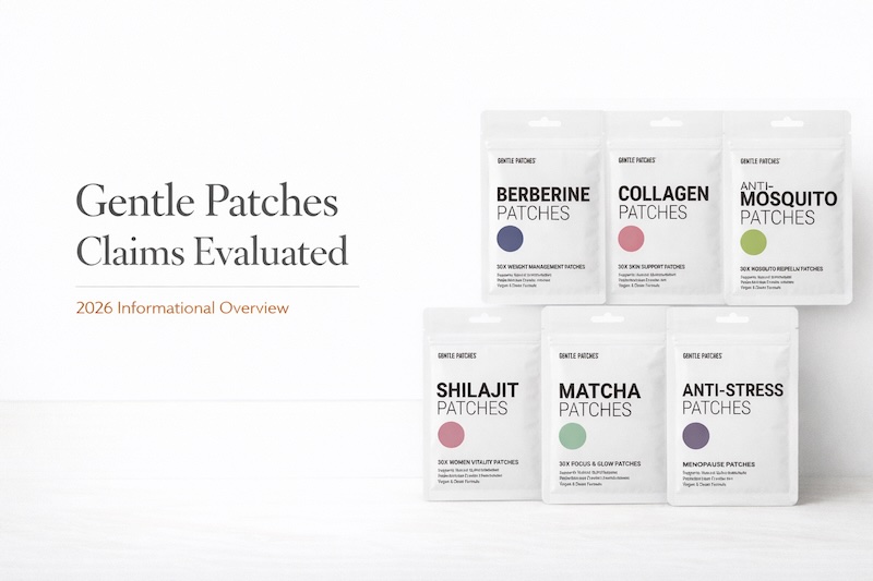 Gentle Patches Claims Evaluated 2026 Consumer Interest Rises Around Transdermal Wellness Patch Ingredients, Product Lineup, and Policy Transparency