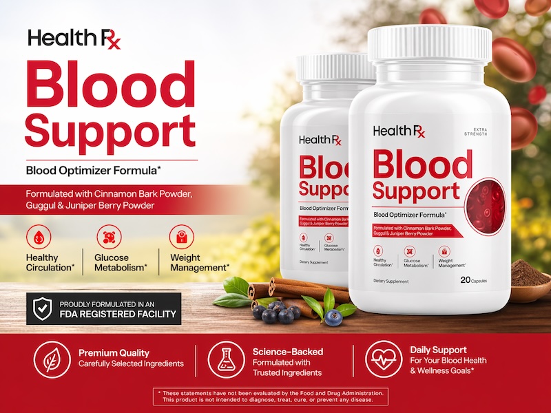 HealthRX Blood Support Claims Evaluated: The Health RX Blood Pressure Optimizer Formula Under Investigation