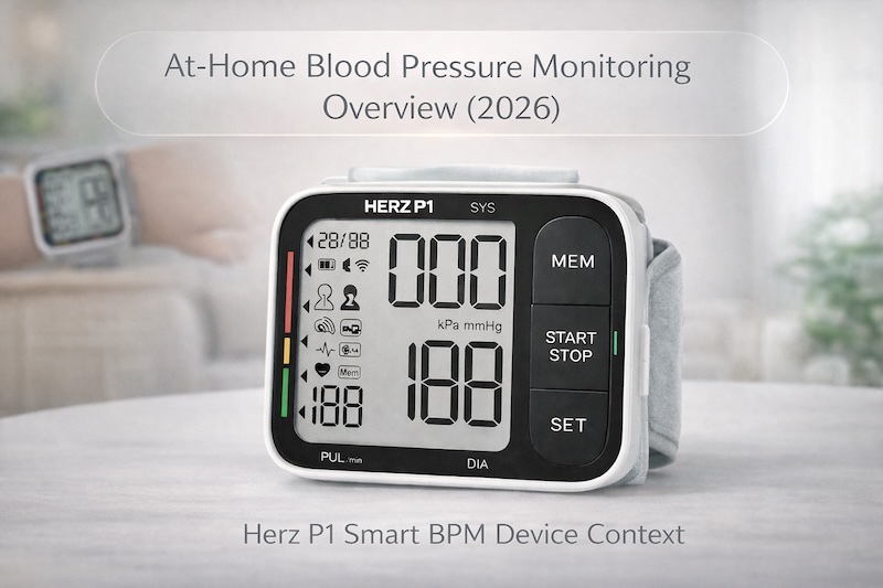 Herz P1 Smart BPM Under Investigation Clinical-Grade Blood Pressure Monitoring for Valuable At-Home Health Tracking Support