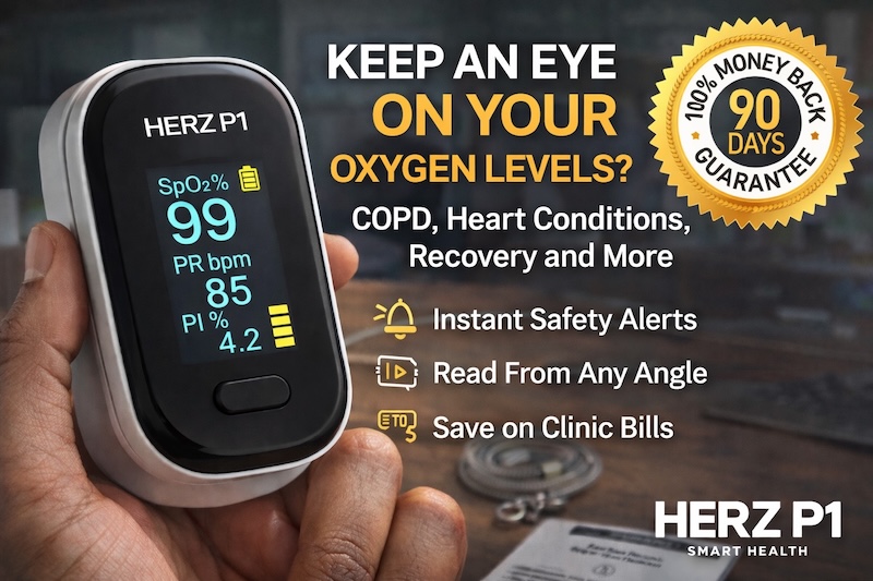 Herz P1 Smart Oximeter Claims Evaluated Best Pulse Oxygen Monitor Device on the Market with Clinical-Grade Accuracy