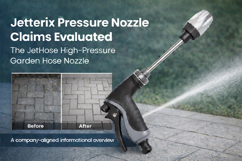 Jetterix Pressure Nozzle Claims Evaluated The JetHose High-Pressure Garden Hose Nozzle