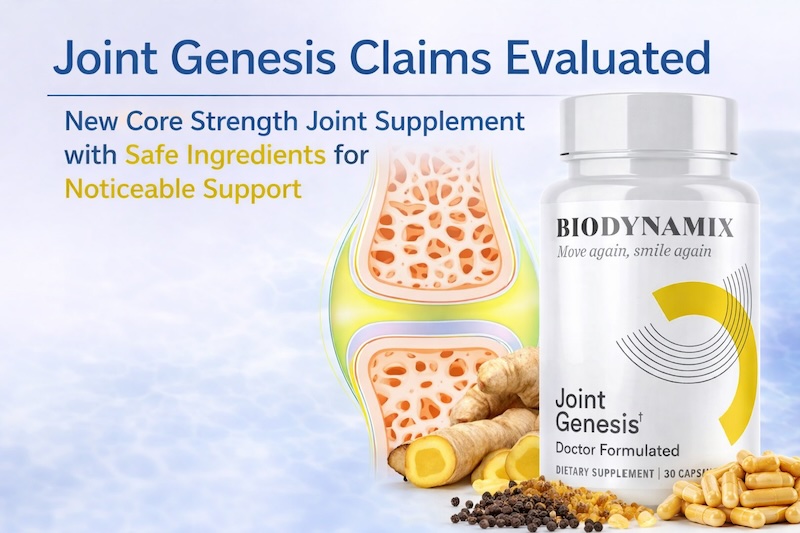 Joint Genesis Claims Evaluated New Core Strength Joint Supplement with Safe Ingredients for Noticeable Support