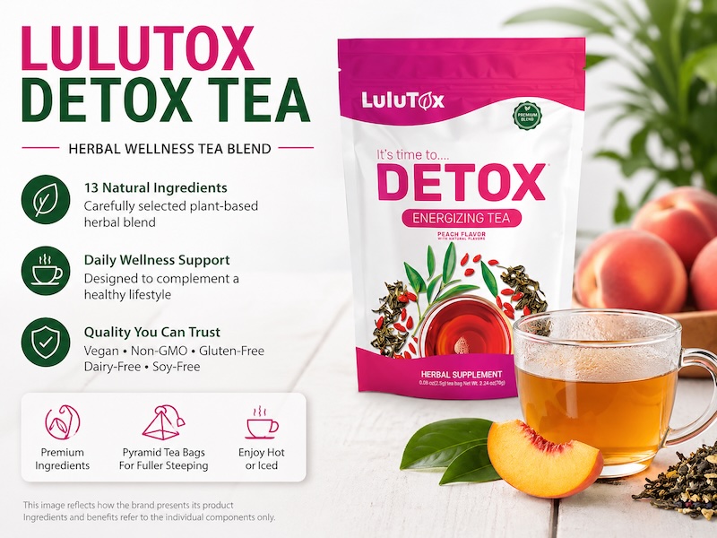 Lulutox Detox Tea Claims Evaluated: Scientific Research into Ingredients & Where to Buy (Unauthorized Seller Verification)