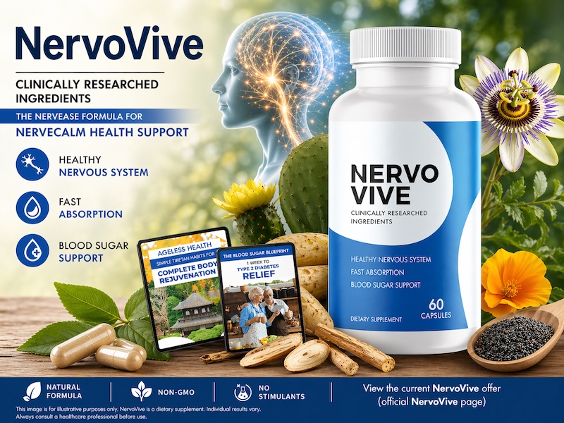 NervoVive Claims Evaluated: The NervEase Formula for NerveCalm Health Support with Clinically-Researched Ingredients