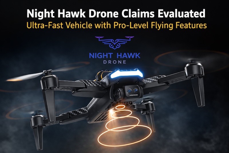 Night Hawk Drone Claims Evaluated Ultra-Fast NightHawk Aerial Vehicle with Pro-Level Flying Features