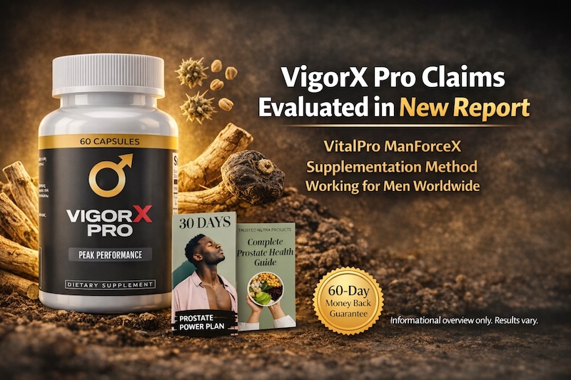 VigorX Pro Claims Evaluated The VitalPro ManForceX Supplementation Method Working for Men Worldwide