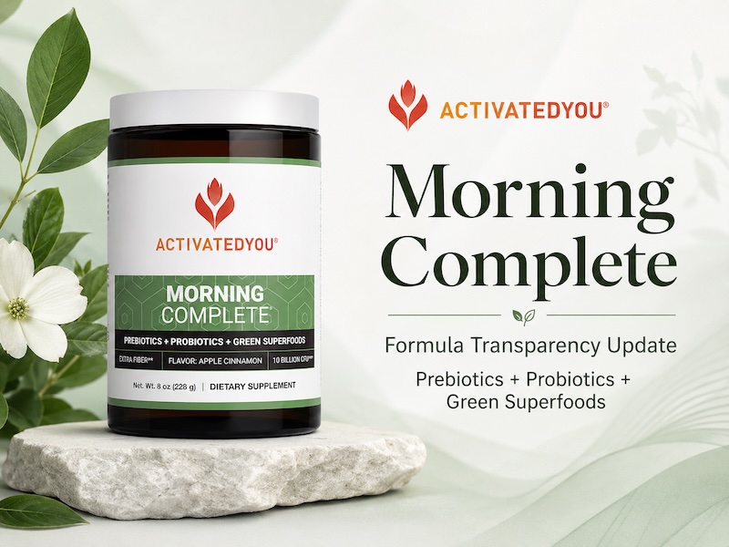 ActivatedYou Morning Complete Claims Evaluated The Prebiotics, Probiotics  Green Superfoods Drink Blend by Activated You