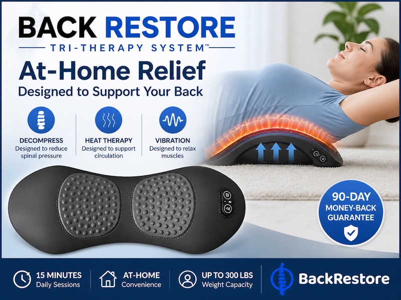 Back Restore Back Massager Under Investigation The Tri-Therapy System Difference for Best Long-Term Relief