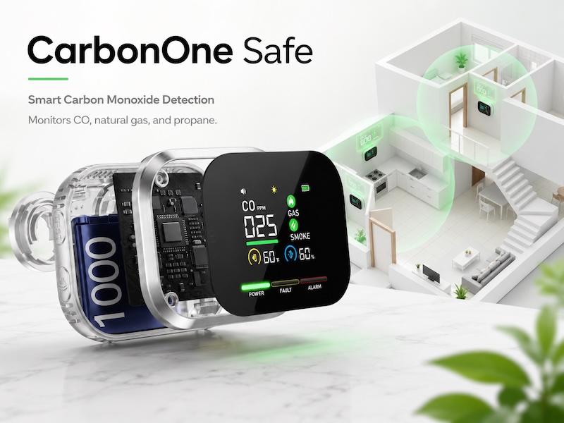 CarbonOne Safe Claims Evaluated The Safest Smart Carbon Monoxide Detector for Advanced CO Detection Against Accidental Poisoning
