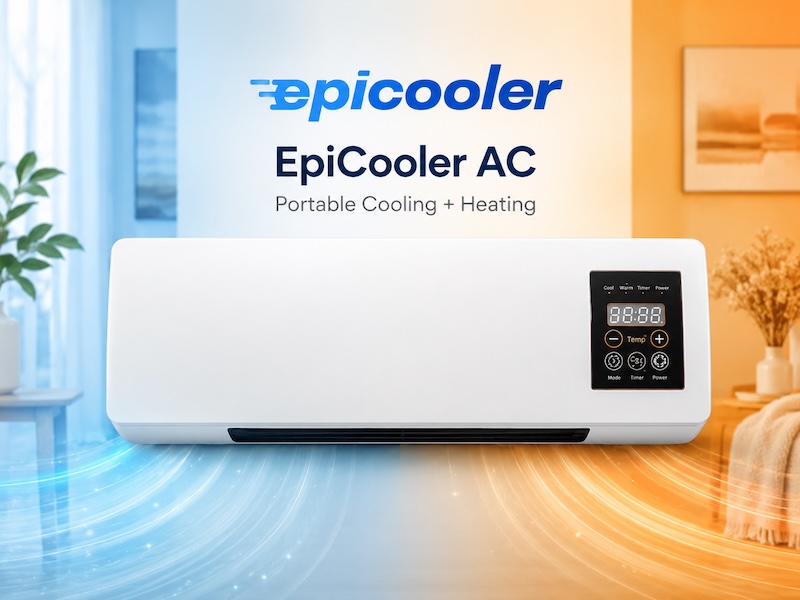 EpiCooler Smart Air Cooler Climate Control for Comfortable Room Temperature Support