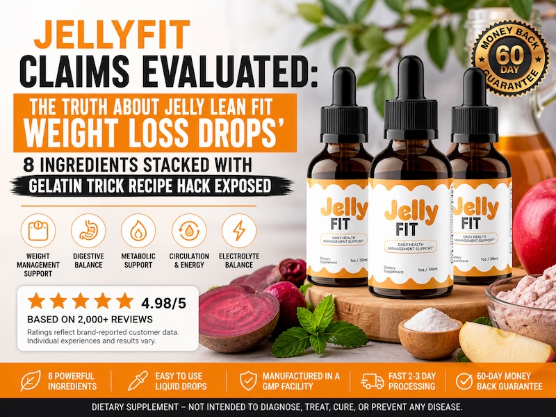 JellyFit Claims Evaluated The Truth About Jelly Lean Fit Weight Loss Drops' 8 Ingredients Stacked with Gelatin Trick Recipe Hack Exposed