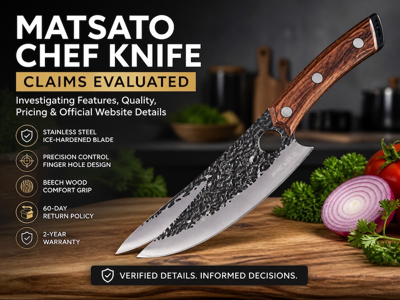 Matsato Chef Knife Claims Evaluated: Investigating the Premium Chef Kitchen Knives for Sale & Official Website Pricing Details