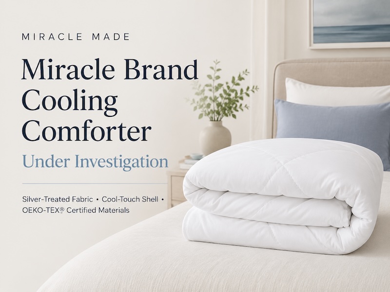 Miracle Brand Cooling Comforter The Most Effectively-Made Silver-Infused Temperature Regulating Blanket for Hot Sleepers