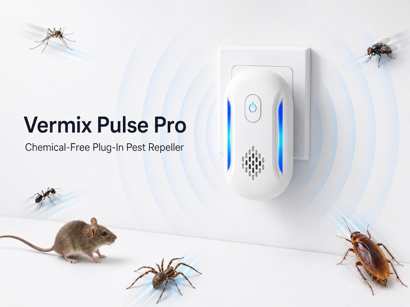 Vermix Pulse Pro Pest Repeller Claims Evaluated Investigating the Chemical-Free Pest Control Device for Roaches, Mice, Spiders and Ants