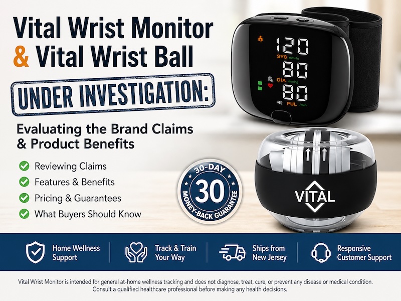 Vital Wrist Monitor & Vital Wrist Ball Under Investigation Evaluating the Brand Claims and Product Benefits