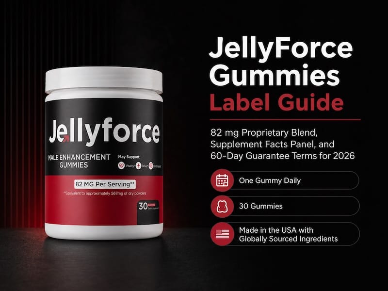 Jelly Force Male Enhancement Gummies Supplement Facts