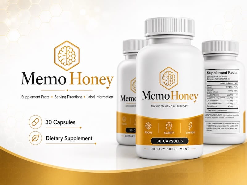 MemoHoney Details Supplement Facts Panel